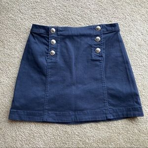 Abercrombie & Fitch Navy Sailor Skirt